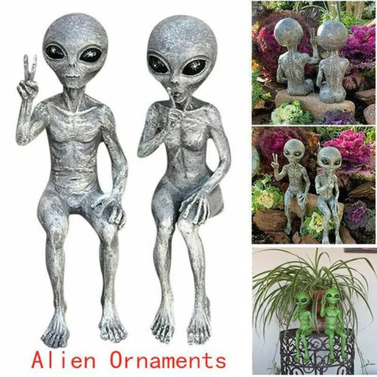 Resin Alien Statue for Your Garden